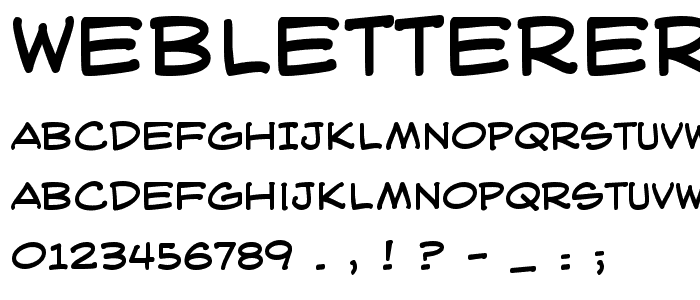 WebLetterer BB font